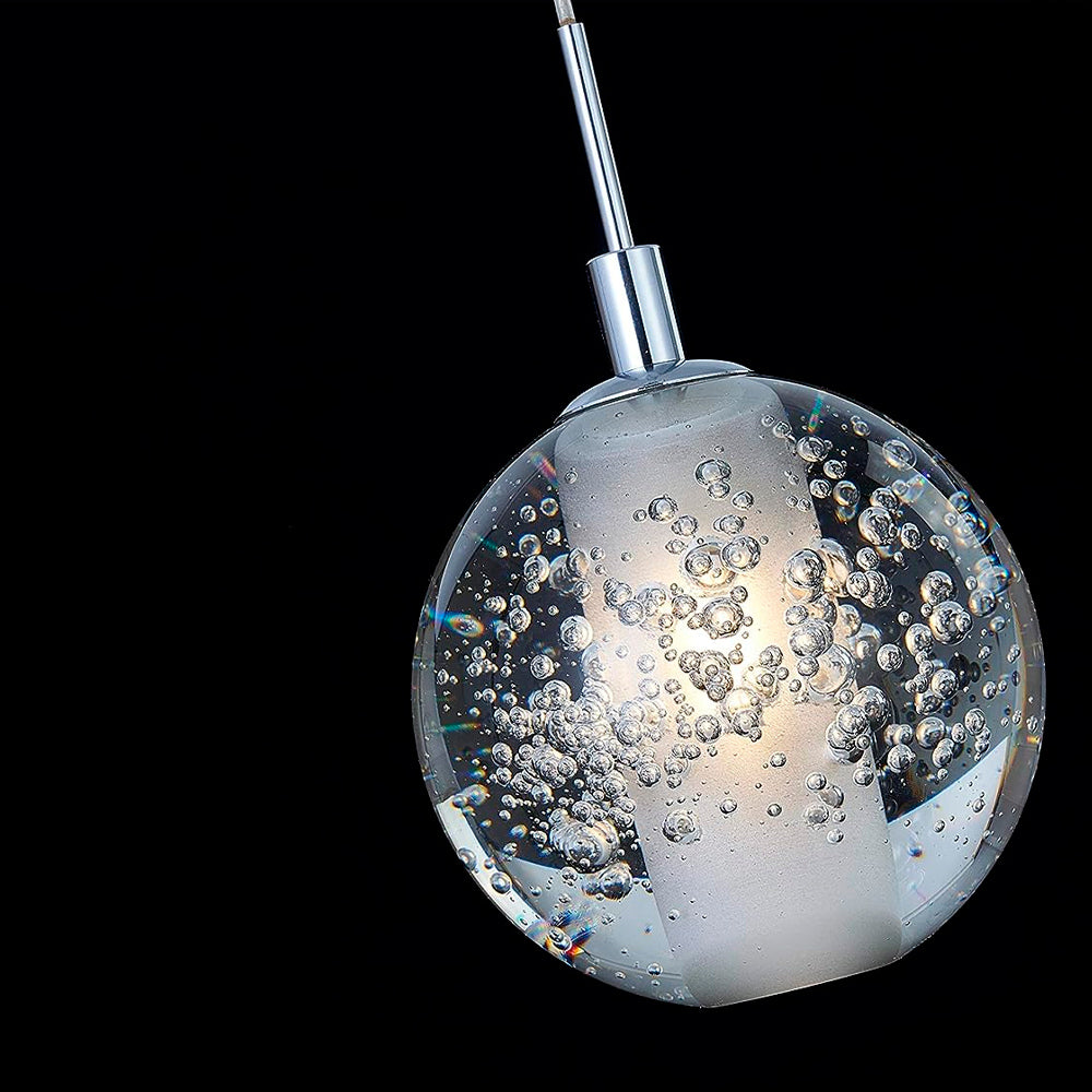 Pendente Cristal Circular Prata