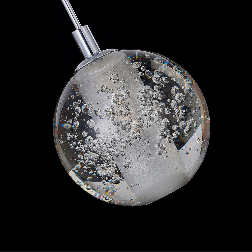 Pendente Cristal Circular Prata