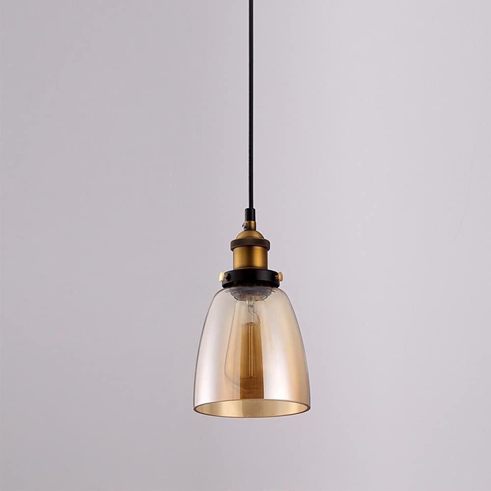 Pendente de Vidro Moderno Âmbar Oval
