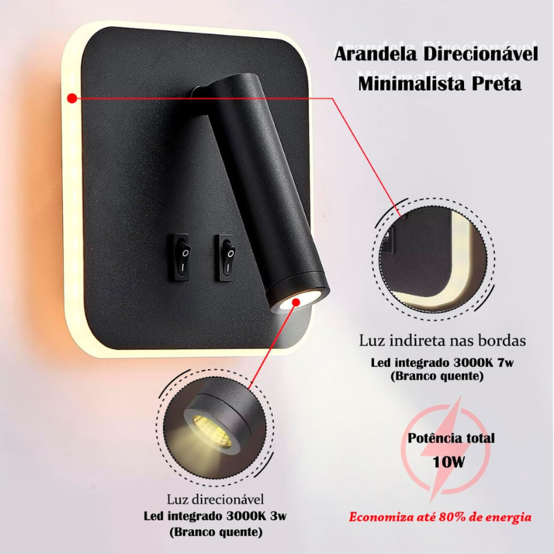 Arandela Spotled com Iluminação Direcional