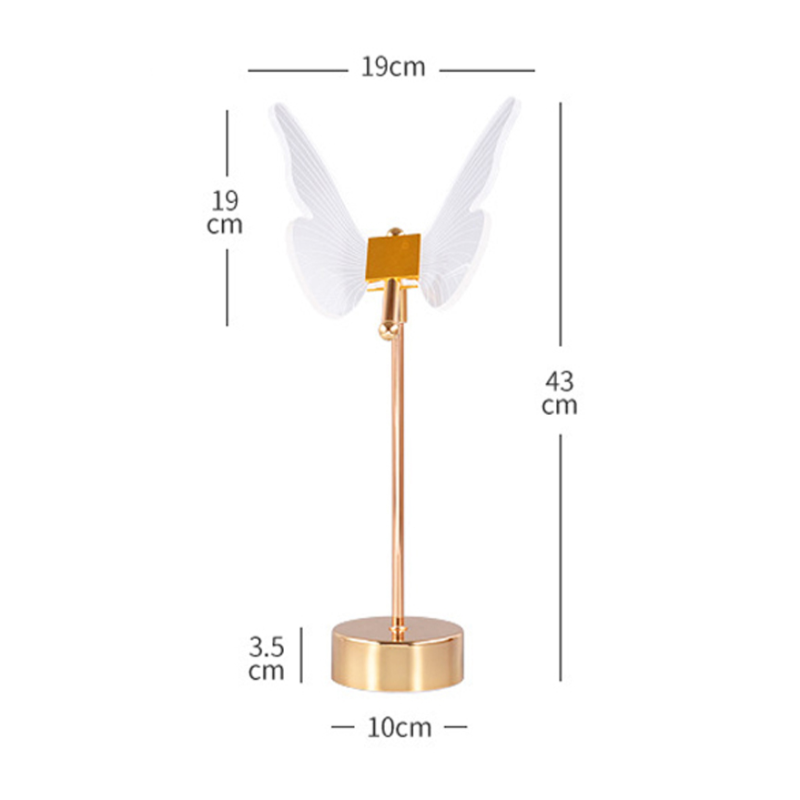 Luminária Decorativa Borboleta de Cristal