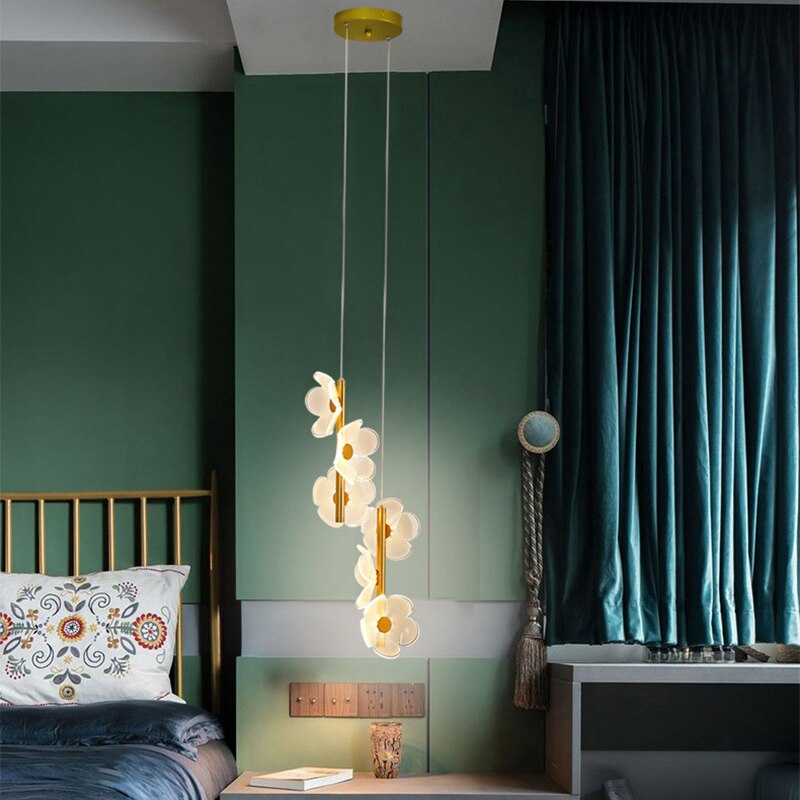 Luminária Pendente Duplo Fiore em Cristal e Acrílico