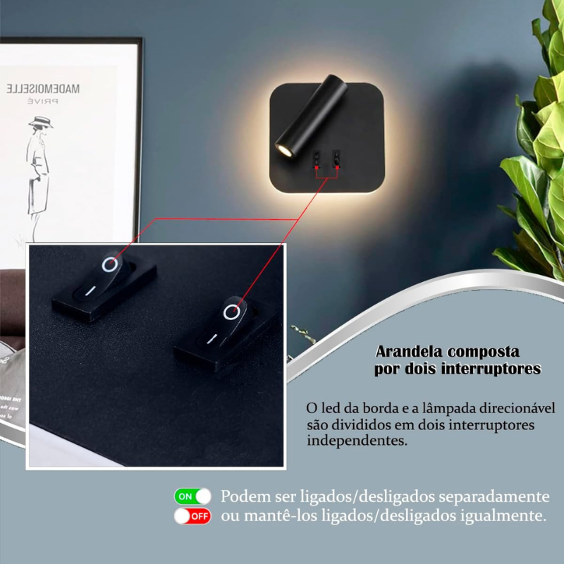 Arandela Spotled com Iluminação Direcional