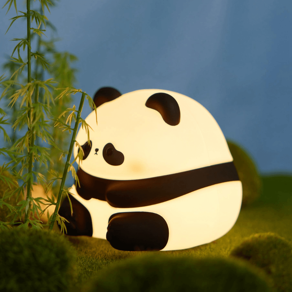 Abajur Panda de Silicone | LED RBG Recarregável - Oftaluz