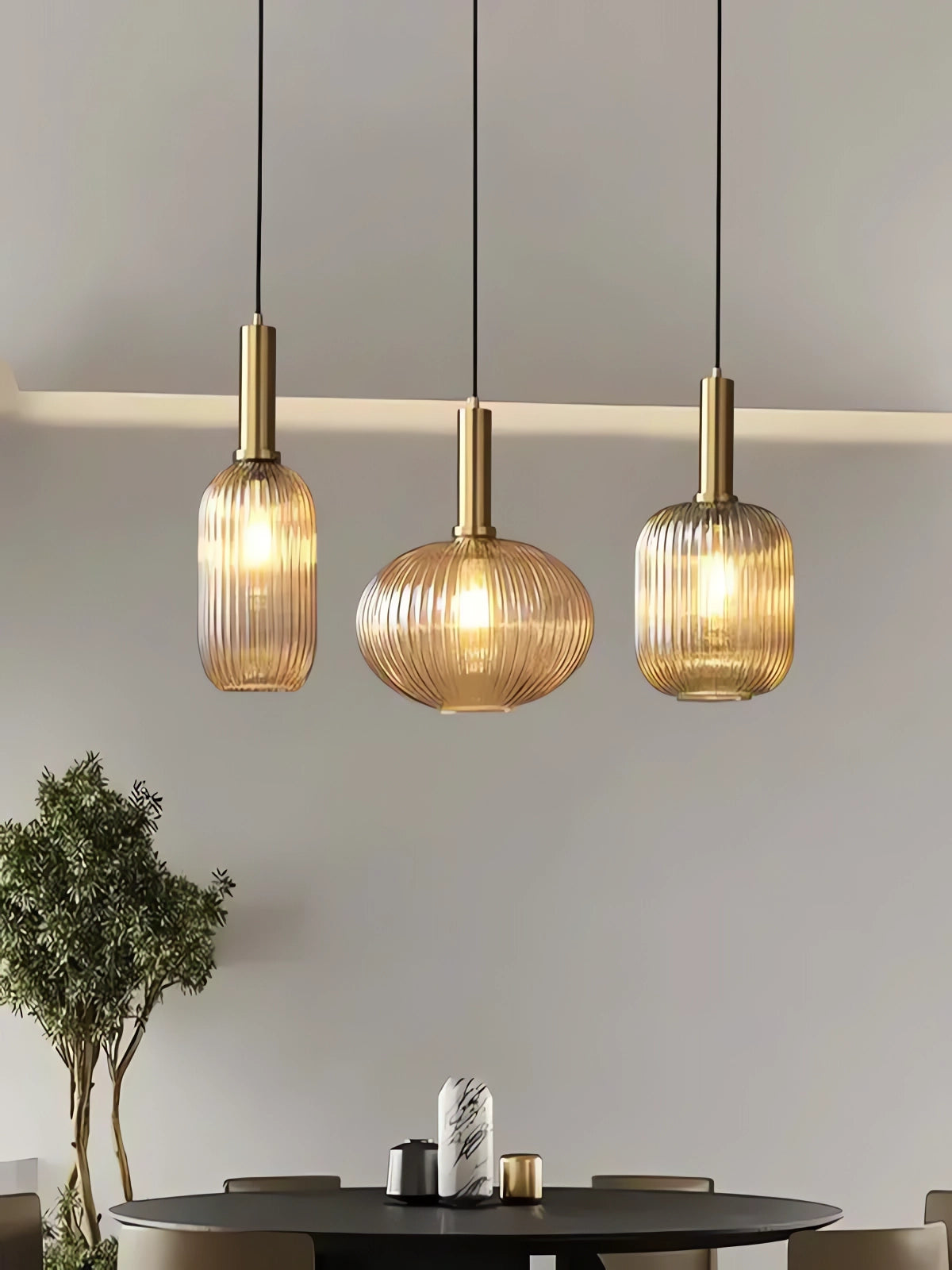 Luminária de Teto Pendente Vidro Follen