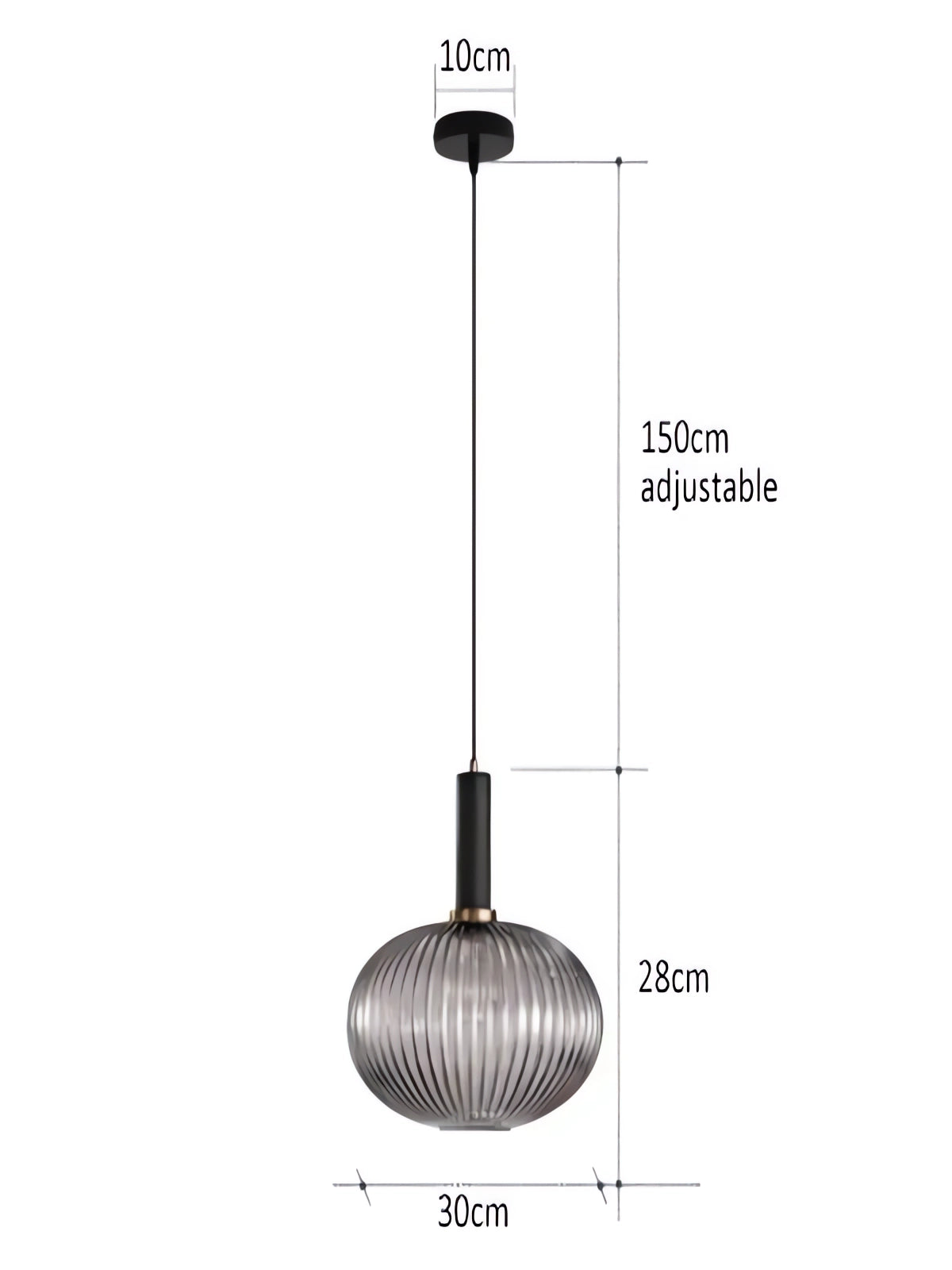 Luminária de Teto Pendente Vidro Follen