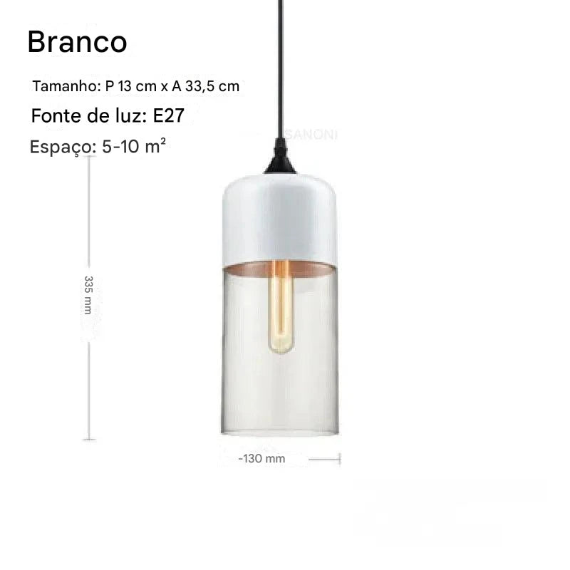 Pendente Prestige Vidro Fumê