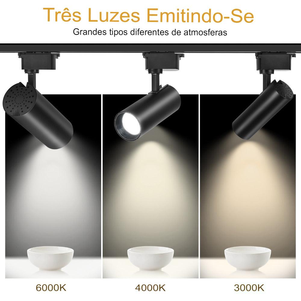 Spots De Luz Direcionável | LED | Luz Branca 40W - Oftaluz