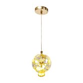 Pendente Round Cristal Flower Bivolt - Oftaluz