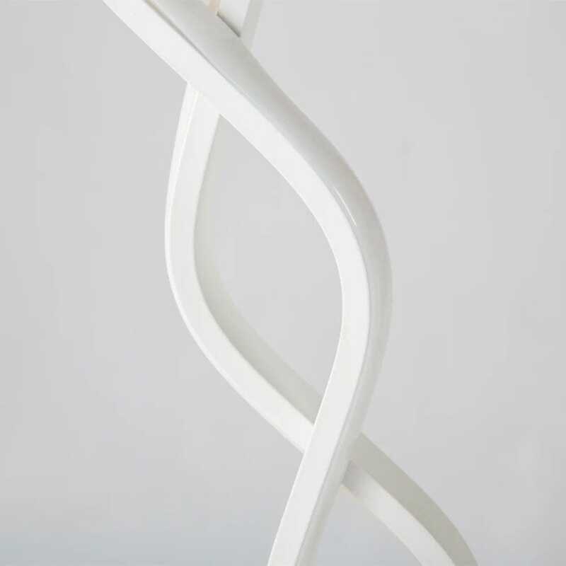 Luminária de Mesa LED Espiral Duplo - Branco