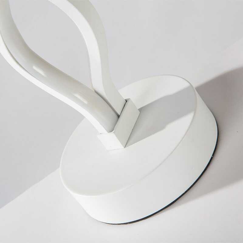 Luminária de Mesa LED Espiral Duplo - Branco