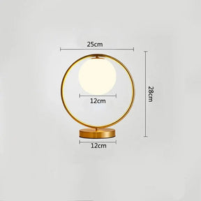 Luminária de Mesa LED Circular - Meliz Gold