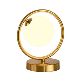 Luminária de Mesa LED Circular - Meliz Gold
