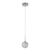 Pendente  Cristal Circular Prata