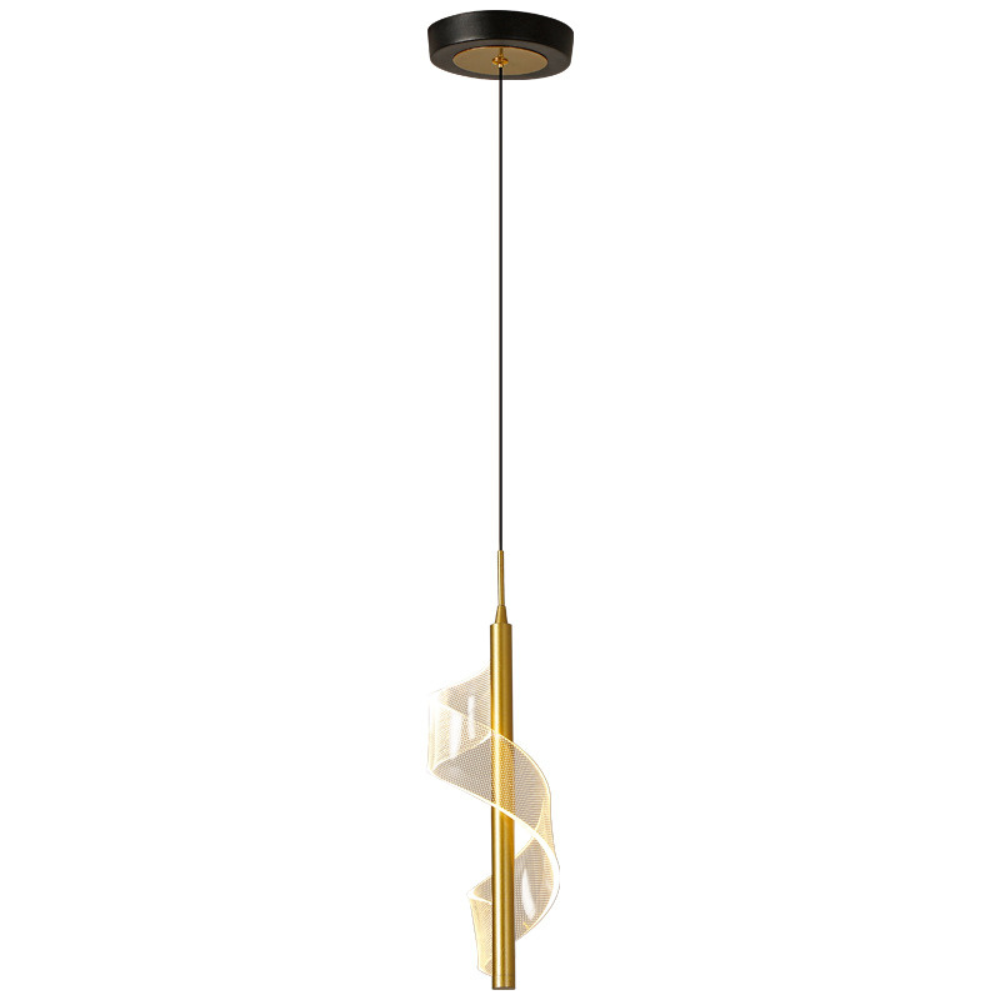 Pendente de Teto Espiral Nordic em Acrílico Elegante