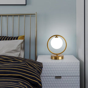 Luminária de Mesa LED Circular - Meliz Gold
