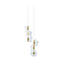 Luminária Pendente Duplo Fiore em Cristal e Acrílico