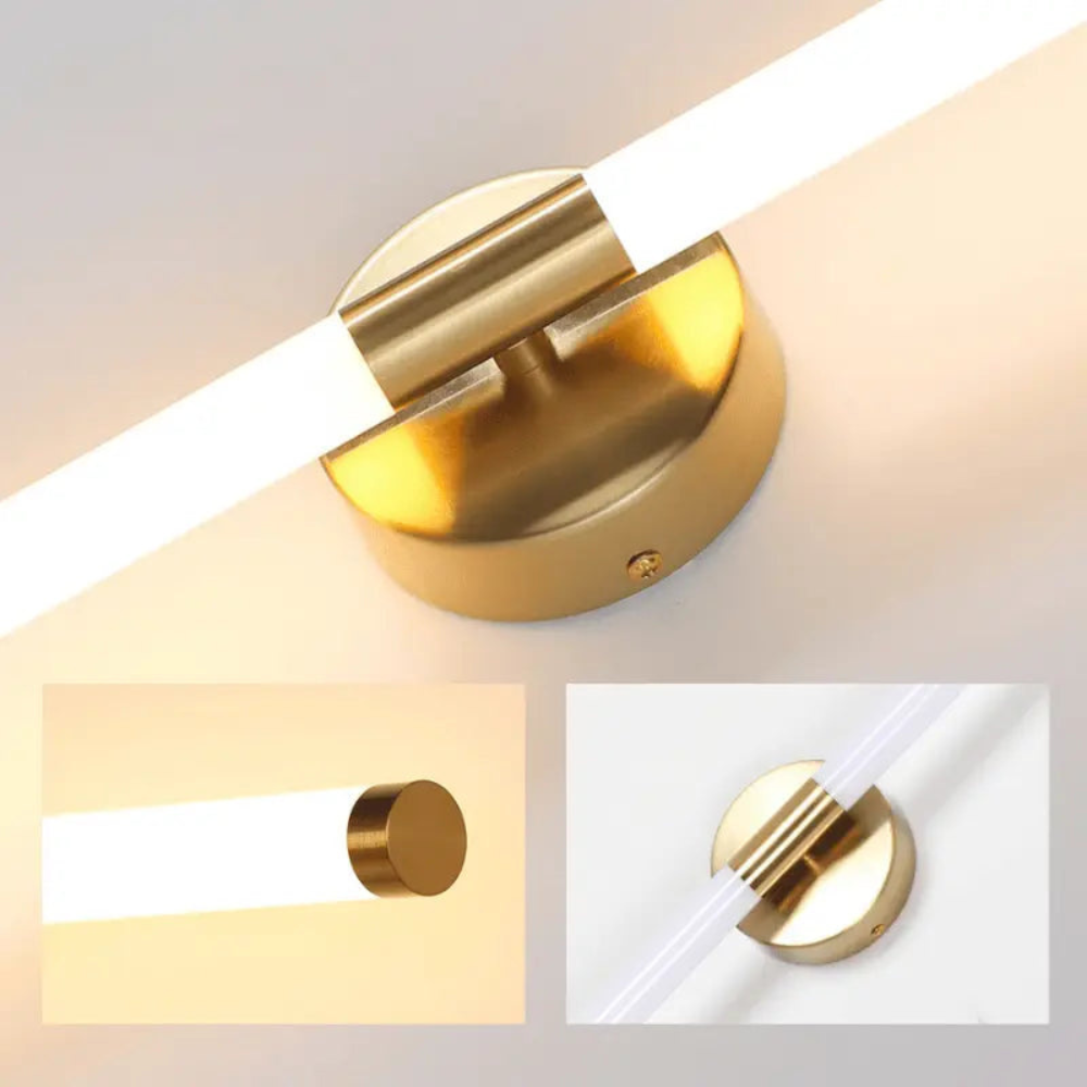 Luminária Para Espelho De Banheiro Invictus Dourado