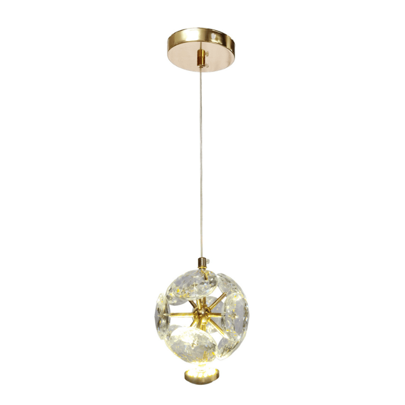 Pendente Round Cristal Flower Bivolt - Oftaluz