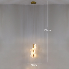 Luminária Pendente Duplo Fiore em Cristal e Acrílico