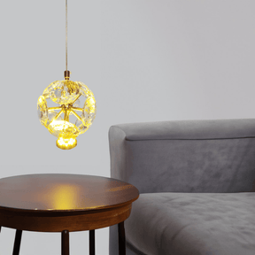 Pendente Round Cristal Flower Bivolt - Oftaluz