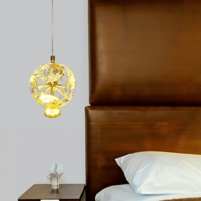 Pendente Round Cristal Flower Bivolt - Oftaluz