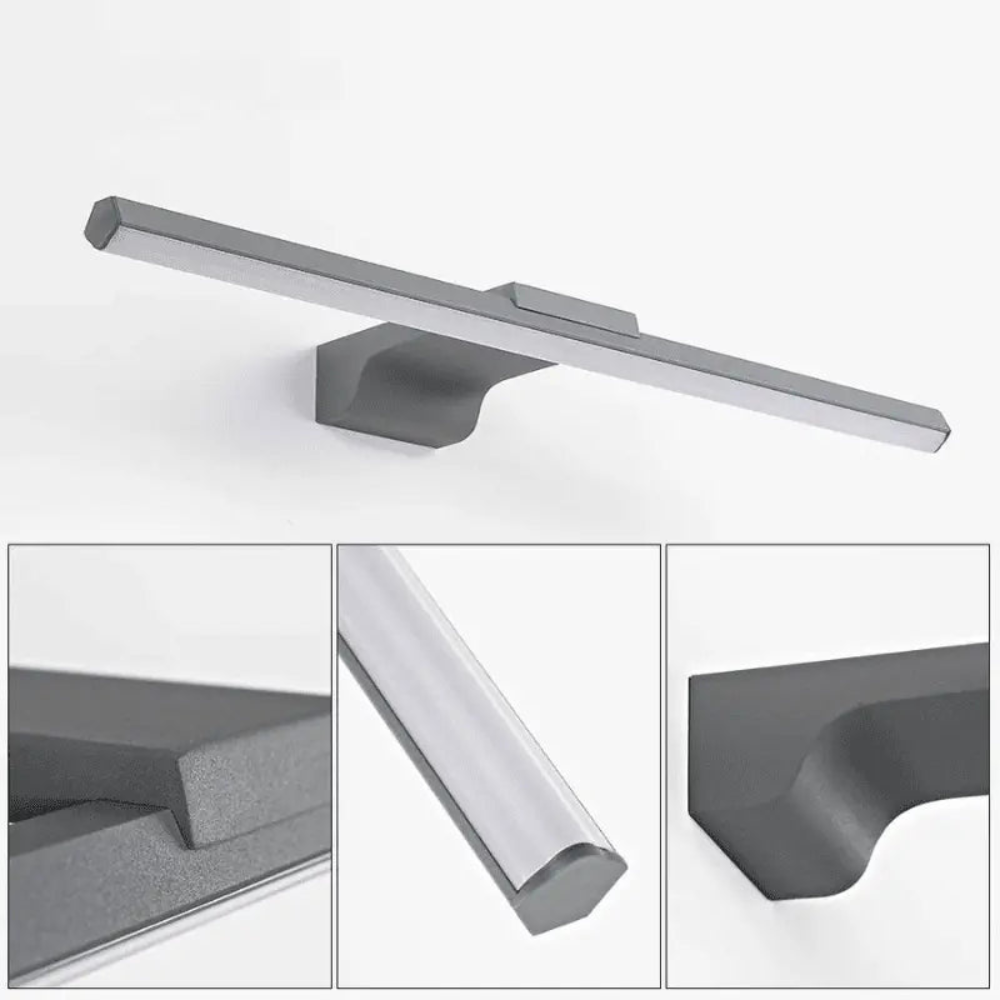 Luminária Para Espelho De Banheiro Slim Peace Cinza