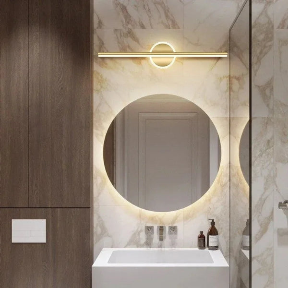 Luminária Para Espelho De Banheiro Prime Gold