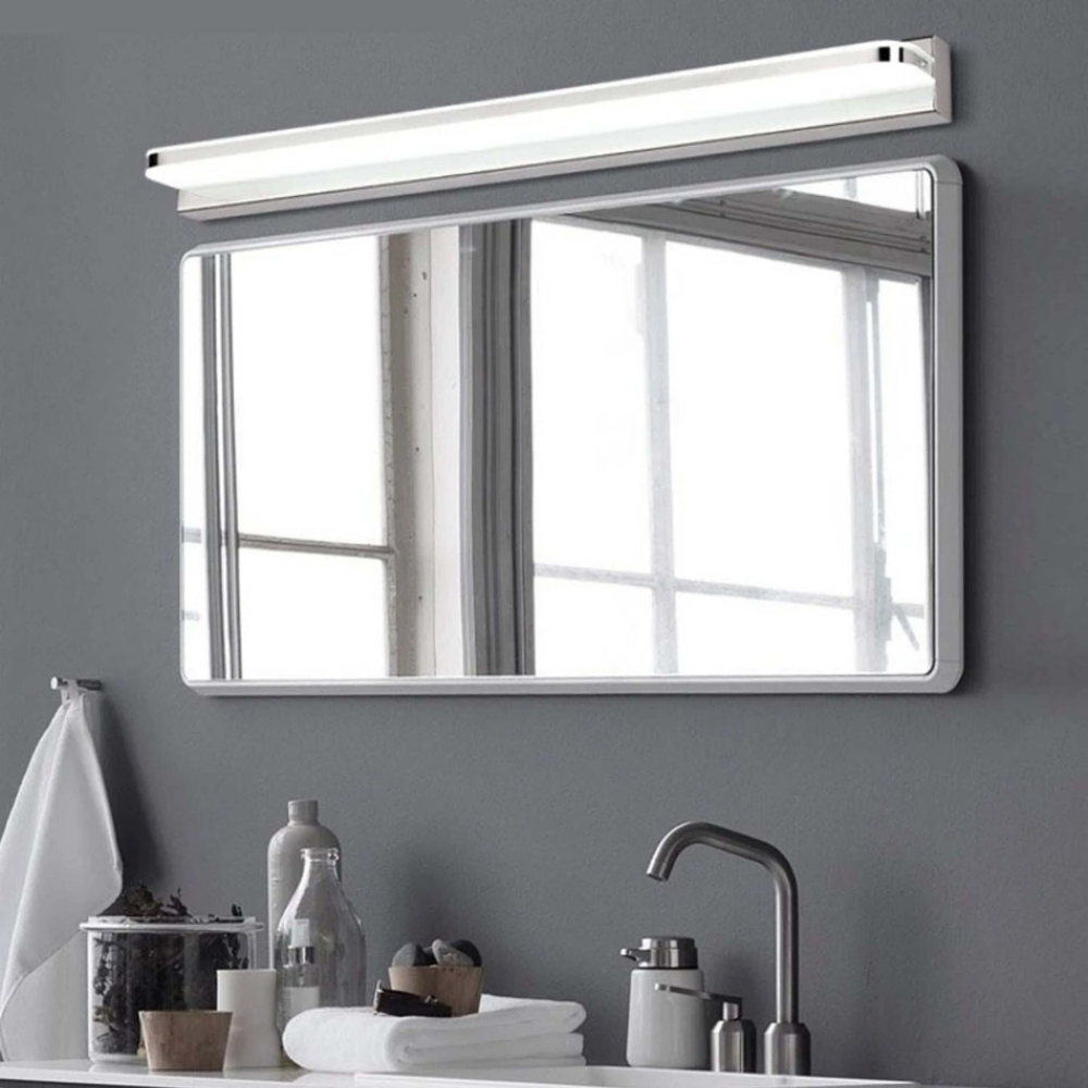 Arandela Led Banheiro Espelho Acrílico 6000k Parede 50cm