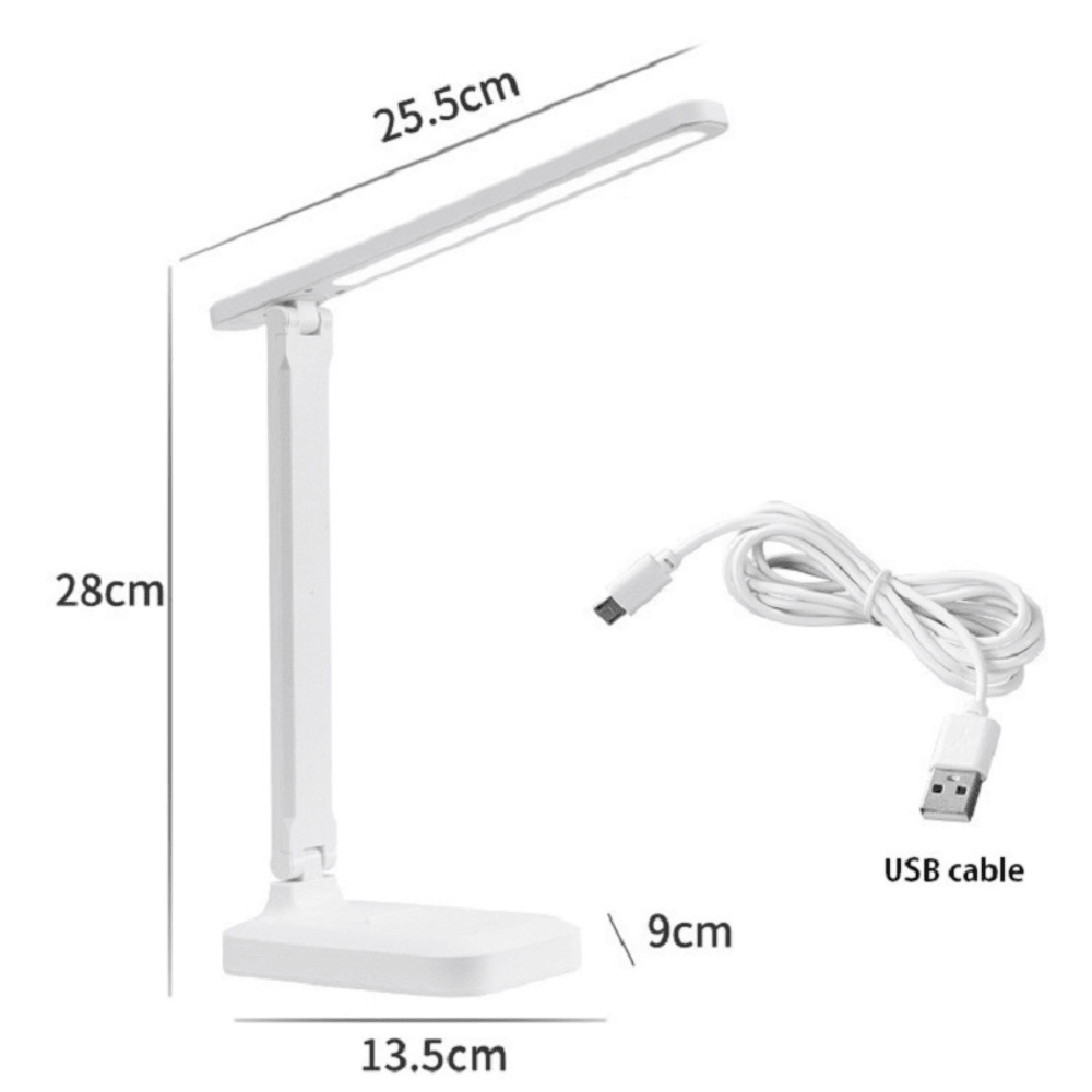 Abajur de Mesa Para Leitura Led Touch Dimável - Oftaluz