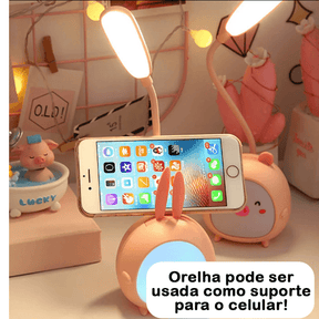 Luminária Coelho LED Colorida USB com Proteção Ocular - Oftaluz