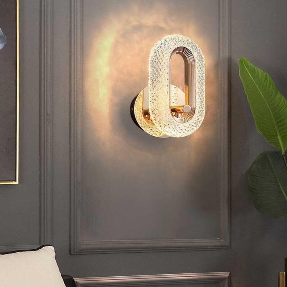 Luminária Arandela de Luxo Cristal Regulável