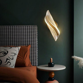 Luminária Arandela de Parede Luxy Dourada em Acrílico - Oftaluz