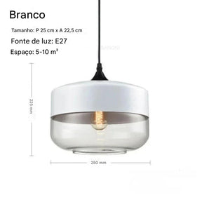 Pendente Prestige Vidro Fumê