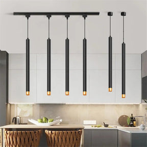 Pendente Moderno Tubo Longo Para Cozinha - Oftaluz