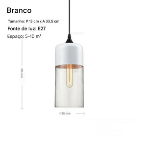 Pendente Prestige Vidro Fumê