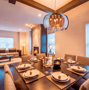 Lustre Cristal Âmbar 4 Lâmpadas LED G9 Bivolt