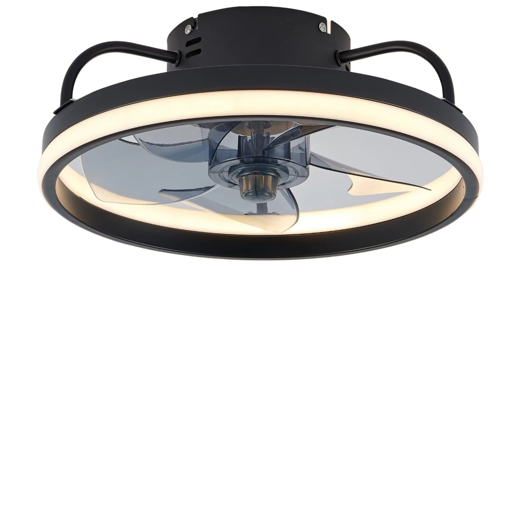 Ventilador Teto Portátil LED 55W c/ Controle Bivolt (110V / 220V) – Instalação Rápida e Design Moderno
