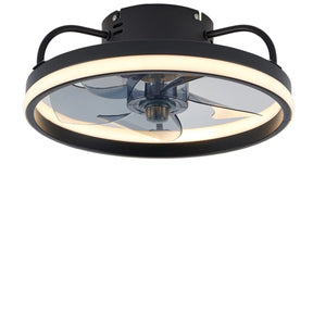 Ventilador Teto Portátil LED 55W c/ Controle Bivolt (110V / 220V) – Instalação Rápida e Design Moderno