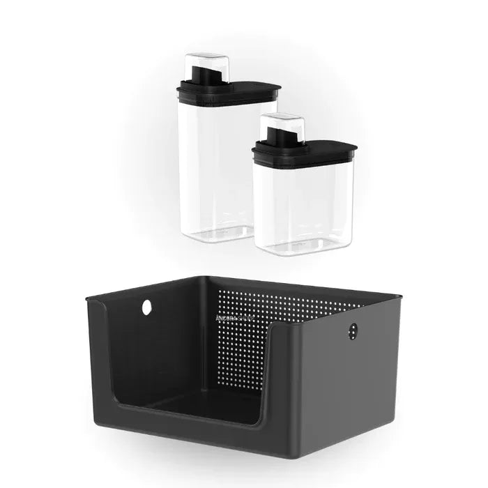 Kit Organizador para Lavanderia 3 Peças – Praticidade e Estilo