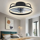 Ventilador Teto Portátil LED 55W c/ Controle Bivolt (110V / 220V) – Instalação Rápida e Design Moderno