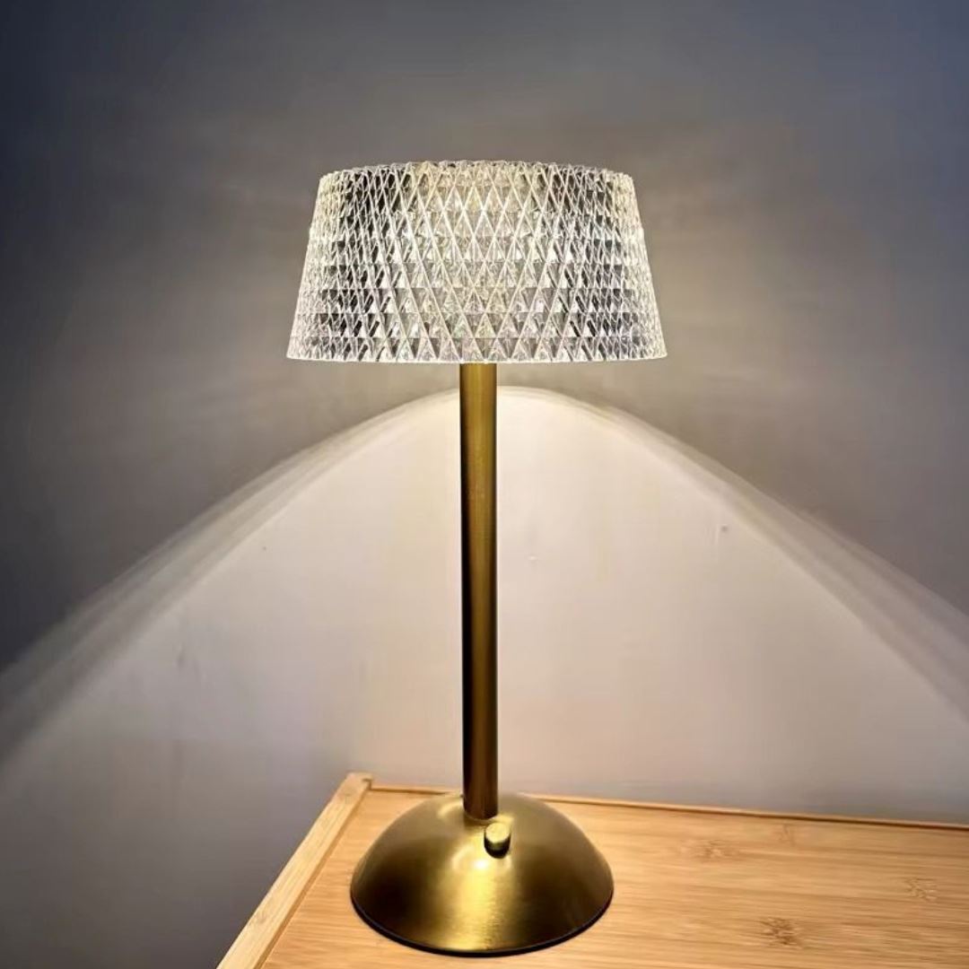 Abajur de Mesa Touch Cristal LED