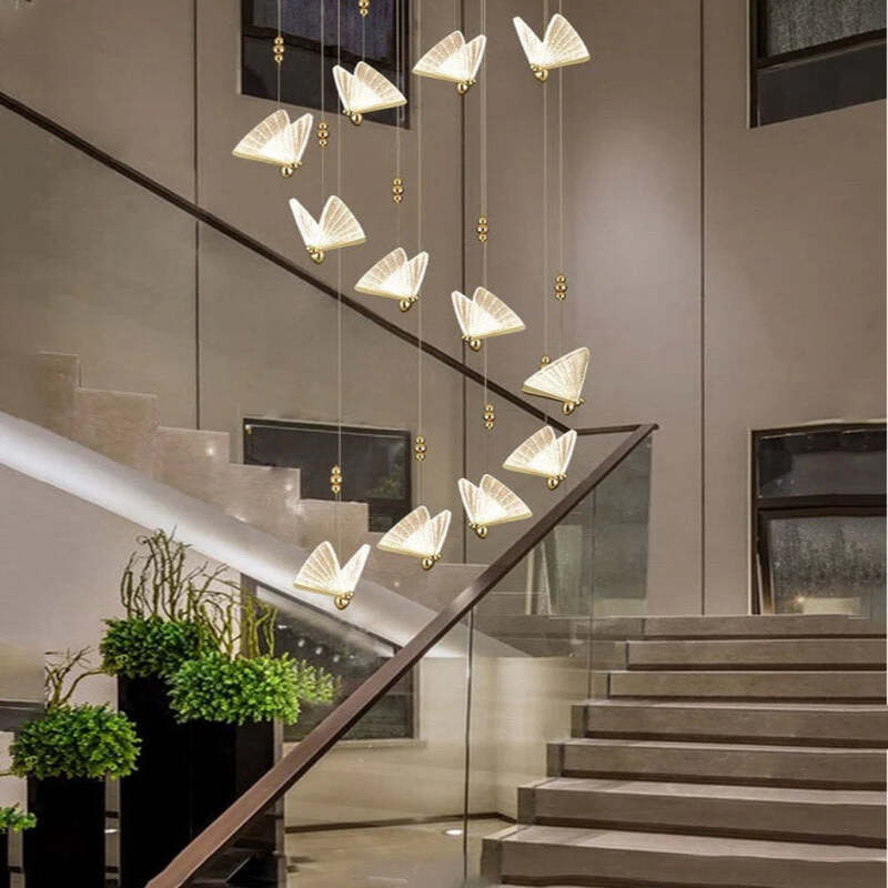 Lustre Cristal Pendente Butterfly